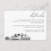 Seattle Wedding Hotel Kamer Blok Details Informatiekaartje (Voorkant)