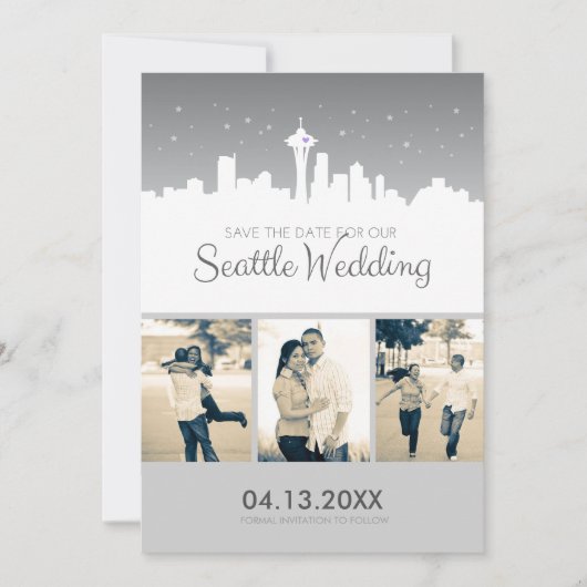 Seattle Wedding Save-the-date Save The Date (Voorkant)