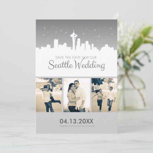 Seattle Wedding Save-the-date Save The Date (Staand voorkant)