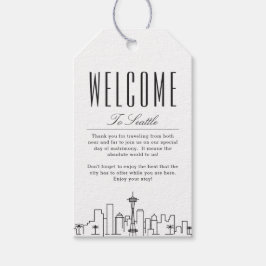 Seattle Wedding | Welkomstberichten — Labels Cadeaulabel