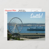 Seattle Wheel & Ferry Briefkaart (Voorkant / Achterkant)