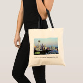 Seattle with Mount Rainier, Washington State, VS Tote Bag (Voorkant (product))