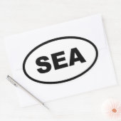 Seattle ZEE Ovale Sticker (Envelop)