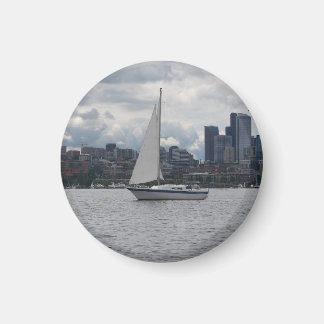 Seattle zeilboot Cityscape Magnet