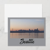 Seattle Zonsopgang Briefkaart (Voorkant / Achterkant)