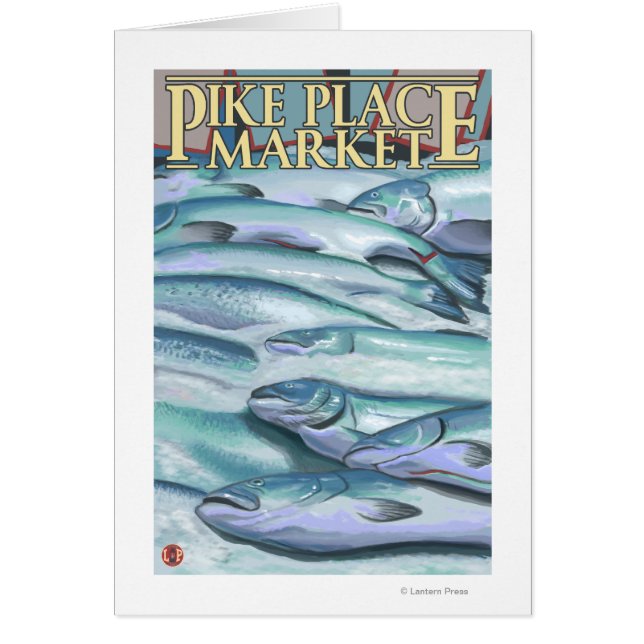 SeattleFish op ijskap op de markt van Pike (Voorkant)