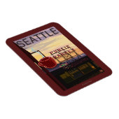 SeattlePike Place Market Sign and Water Uitzicht Magneet (Rechterzijde)