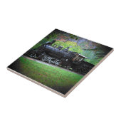 Seattle's oude nr. 6 gepensioneerde treinmotor tegeltje (Zijkant)