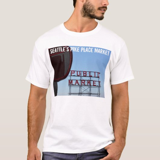 Seattle's Pike Place Market T-shirt (Voorkant)