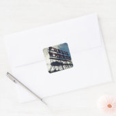 Seattle's Pike Place Market Vierkante Sticker (Envelop)