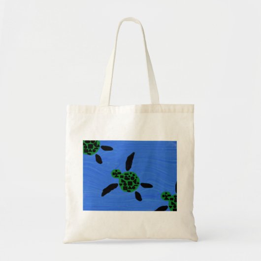 Seaturles of Zee Turtles Honu Tote Bag (Voorkant)
