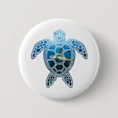 seaturtle-2 ronde button 5,7 cm (Voorkant)