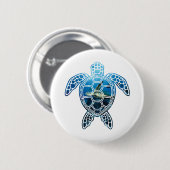 seaturtle-2 ronde button 5,7 cm (Voorkant /achterkant)