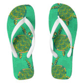 Seaturtle Aquamarine Flip Flops (Voetbed)