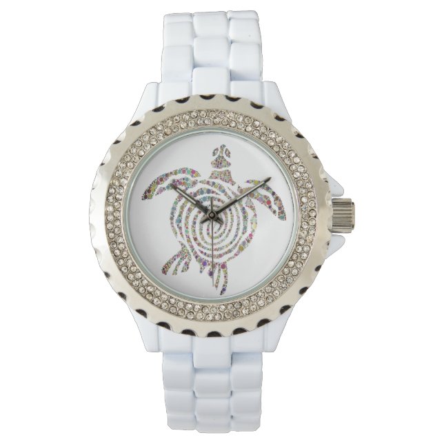 SEATURTLE DECORATIEF TURTUS HORLOGE (Voorkant)
