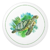 Seaturtle Keramische Knop (Voorkant)