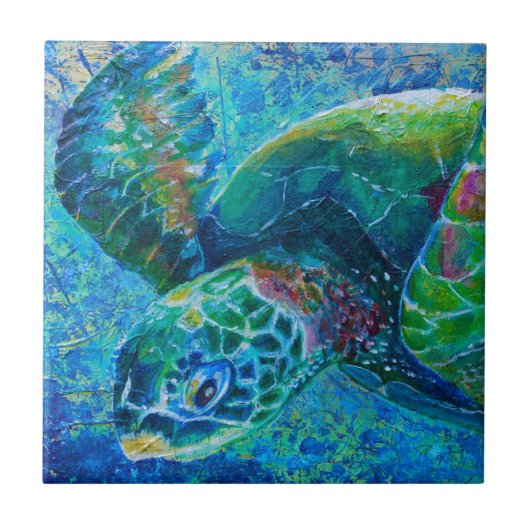 SeaTurtle Tegeltje (Voorkant)