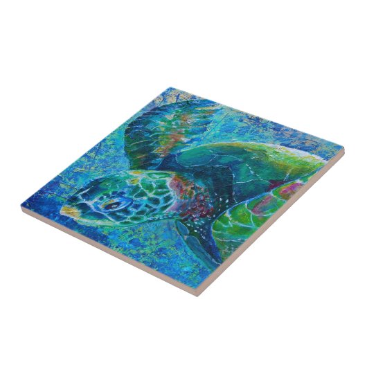 SeaTurtle Tegeltje (Zijkant)