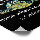 Seaturtle Turtle I Will Walk By Faith Even When I Poster (Hoek)