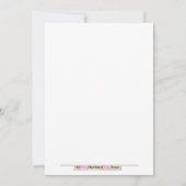 Seaturtle Turtles Baby shower 5 x 7 Uitnodiging (Achterkant)