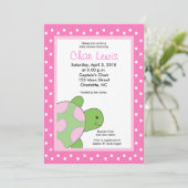 Seaturtle Turtles Baby shower 5 x 7 Uitnodiging (Staand voorkant)