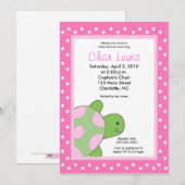 Seaturtle Turtles Baby shower 5 x 7 Uitnodiging (Voorkant / Achterkant)