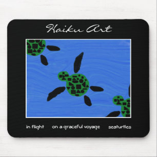 Seaturtles Haiku Art Mousepad Muismat