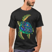 Seaurtle paisley friends t-shirt (Voorkant)