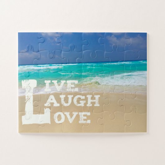 Seaview Live Laugh Love Puzzle Legpuzzel (Horizontaal)