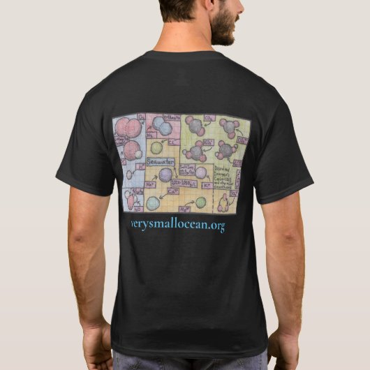 Seawater Compositie Infographic T-shirt (Achterkant)
