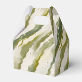 Seaweed Abstract Green Art Hartelijk dank voor de  Bedankdoosjes (Achterkant)