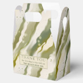 Seaweed Abstract Green Art Hartelijk dank voor de  Bedankdoosjes (Geopend)