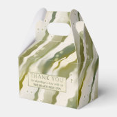 Seaweed Abstract Green Art Hartelijk dank voor de  Bedankdoosjes (Voorkant Zijde)