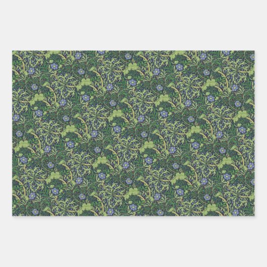 Seaweed art nouveau design by William Morris Inpakpapier Vel (Voorkant 2)