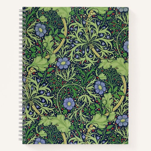 Seaweed art nouveau design by William Morris Notitieboek (Voorkant)