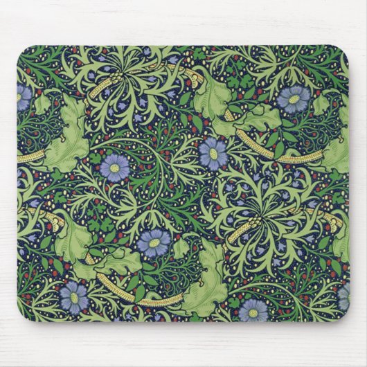 Seaweed art nouveau design van William Morris Muismat (Voorkant)