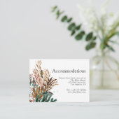 Seaweed Beach Thleding Wedding Accommodations Informatiekaartje (Staand voorkant)