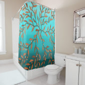 Seaweed Blue Shower Curtain Douchegordijn (In situ)