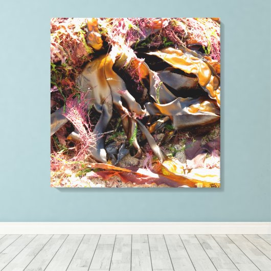 SEAWEED CANVAS AFDRUK (Insitu (Houten vloer))