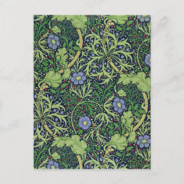 Seaweed cobalt thyme - William Morris Briefkaart
