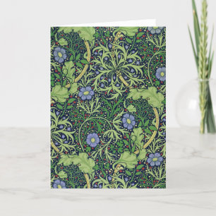 Seaweed cobalt thyme - William Morris Kaart