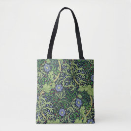 Seaweed cobalt thyme - William Morris Tote Bag