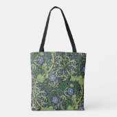 Seaweed cobalt thyme - William Morris Tote Bag (Achterkant)