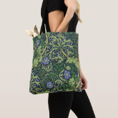 Seaweed cobalt thyme - William Morris Tote Bag (Dichtbij)