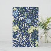 Seaweed (door William Morris) Briefpapier (Staand voorkant)