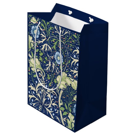 Seaweed (door William Morris) Medium Cadeauzakje (Achterkant Gekanteld)