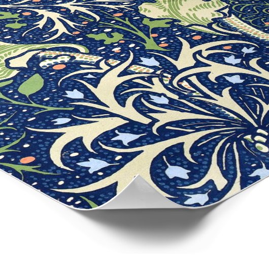 Seaweed (door William Morris) Poster (Hoek)