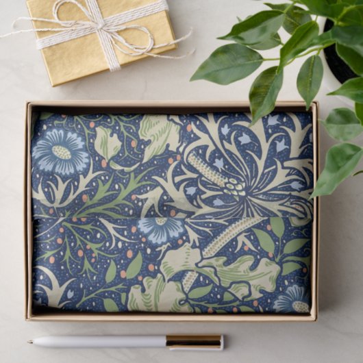 Seaweed (door William Morris) Tissuepapier (Geschenk)