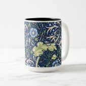 Seaweed (door William Morris) Tweekleurige Koffiemok (Voorkant rechts)