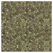 Seaweed en Juniper Cobked Patchwork Terrazo Patt Stof (Close Up)